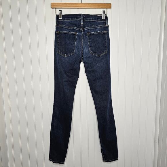 FRAME Womens Le High Skinny Jeans Size 25 Busted Knee Distressed Marlowe Stretch - Picture 5 of 10
